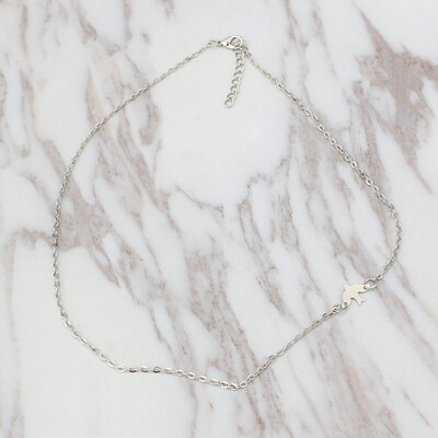 

Metal peace dove bird clavicle chainc