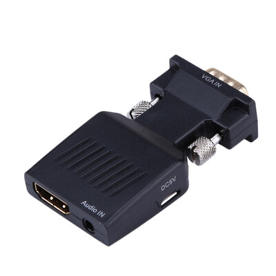

VGA to HDM 1080P HD HDTV Video Audio Converter Box Adapter For DVD PC Lapt