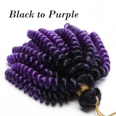 

Curly Crochet Braids Hair Extension Jumpy Wand Curly Crochet Hair Jamaican Bounce Synthetic Braids Twist Hair Ombre Two For Women