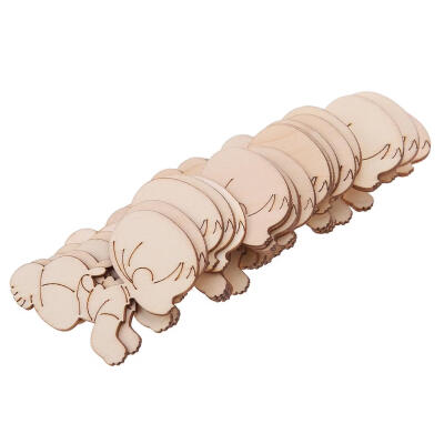 

20pcs Laser Cutting Cute Baby Shape Wooden Chips Craft Wedding Wall Decor