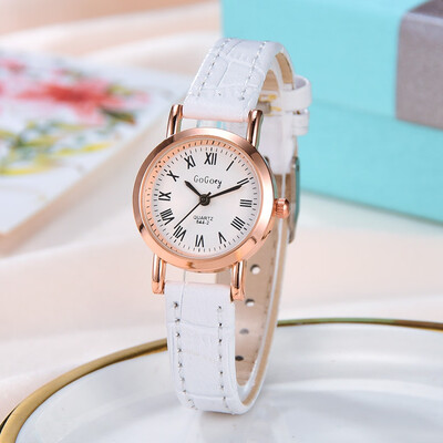 

RM Fashion Simple Monochrome Thin Belt Watch Leather With Small Dial Ladies Watch