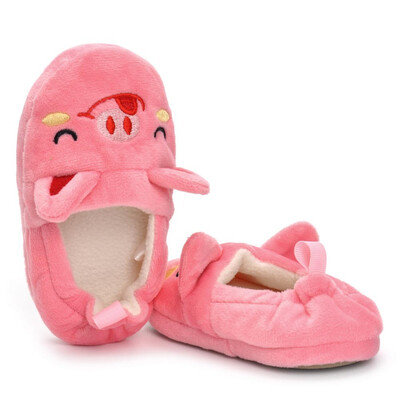 

Kid Baby Boys Girls Cartoon Animal Indoor Warm Slipper Soft Sole Casual Shoes