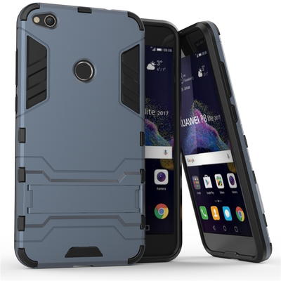 

Goowiiz Phone Case For Huawei P10P10 PlusP10 LiteP8 Lite 2017Honor 8 Lite Armor PCTPU Silicone Hard Bracket Double Protection