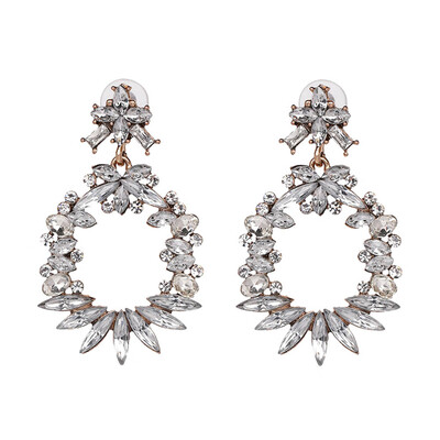 

Women Crystal Jewelry Statement Vintage Drop Dangle Charm Fashion Earrings