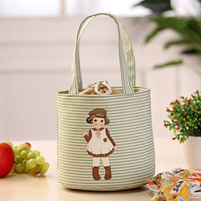 

Gobestart Thermal Insulated Box Tote Cooler Bag Bento Pouch Lunch Storage Case YE