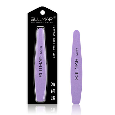 

Toponeto Straight Round Sponge Polishing Rub Double Polishing Strip Manicure File