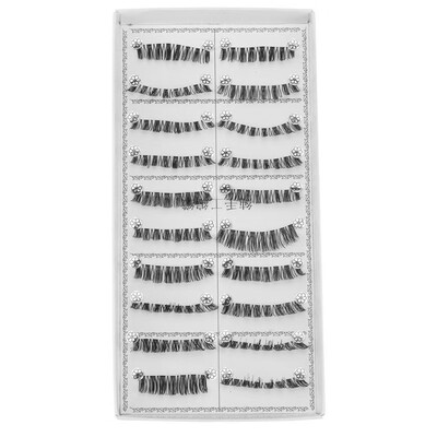 

10PairsSet Cosmetic Handmade Long False Eyelashes Natural Fake Eyelashes