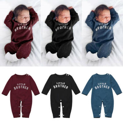 

Newborn Baby Girl Boy Letter Prints Clothes Romper Bodysuit Jumpsuit Outfits Set