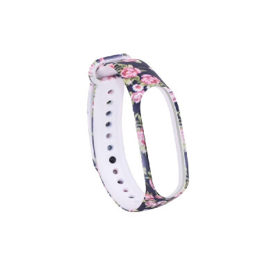 

Fashion Adjustable Printed Wristband for Mi Band 3&Band 4 Unisex Silicone Strap Wrist Strap Multi-pattern Optional