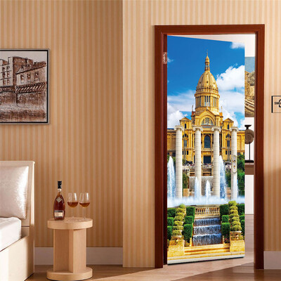 

〖Follure〗Door Sticker Decorative Painting Bedroom Living Room TV Wall Decoration