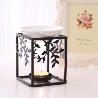 

Siaonvr Stainless Steel Oil Burner Candle Aromatherapy Oil Lamp Home Decorations Aroma