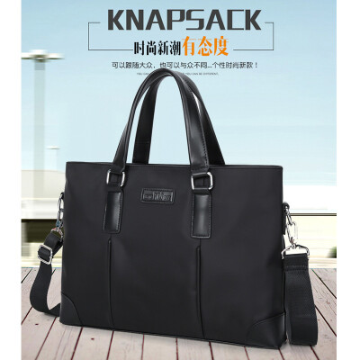 

New mens bag waterproof Oxford cloth mens handbag shoulder diagonal computer briefcase