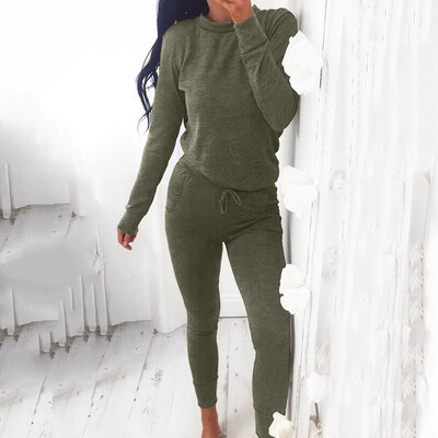 

Roseonmyhand Womens 2 PCS Tracksuits Set Ladies Joggers Active Sport Blouse Tops Pants Sets
