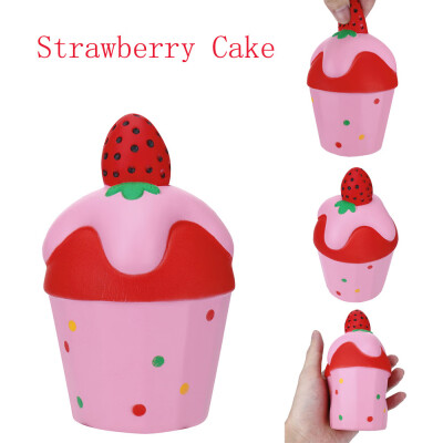 

Gotoamei 1PC Strawberry ice cream cented Charm Slow Rising Squeeze Stress Reliever Toy