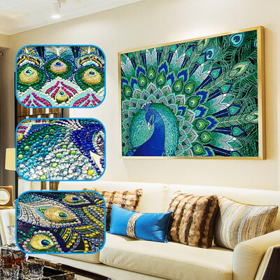 

Gobestart Special Shaped Diamond Painting DIY 5D Partial Drill Cross Stitch Kits Crystal R