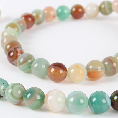 

Natural Gemstone Agate Round Bead Strands Dyed DarkSeaGreen 6mm Hole 1mm about 63pcsstrand 1535"