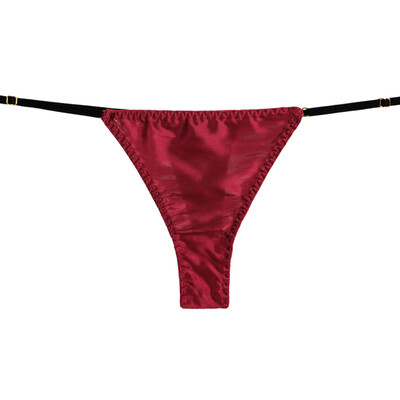 

Women Low Waist Silk Comfortable Breathable Sexy Triangle Brief Underwear
