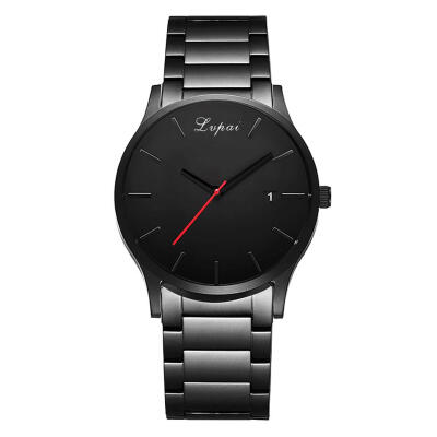 

Lvpai Analog Watches Display Date Wristwatch Men Steel Strap Quartz Watch