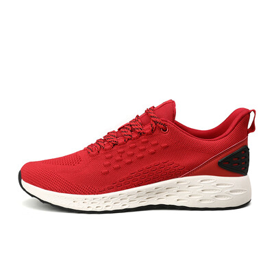 

2019 Men Breathable Sneakers Plus Size 47 Lace Up Comfortable Casual Vulcanize Shoe Soft Red Shoes Male Trainers Tenis Masculino