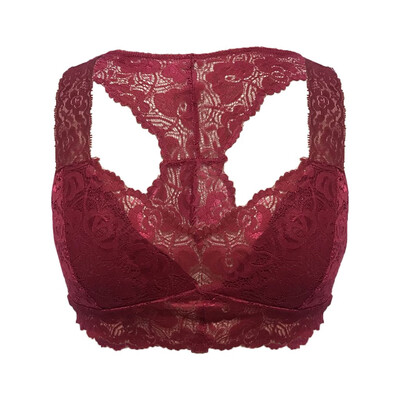 

〖Follure〗New Women Plus Size Vest Crop Wire Free Bra Lingerie Sexy V-Neck Underwear -3XL