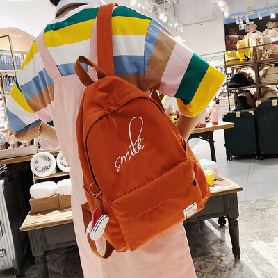 

Bag female 2019 new large capacity backpack leisure computer backpack men&women canvas bag female college students