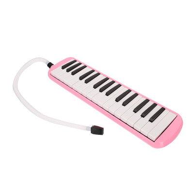

Portable 32 Piano Keys Melodica with Bag & Mouthpiece & Hose & Cleaning Cloth Pink