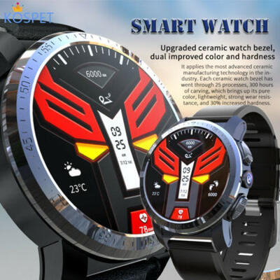

Kospet Optimus Pro 4G Smart Watch 80MP Cam 3GB32GB Dual System GPS Android NEW