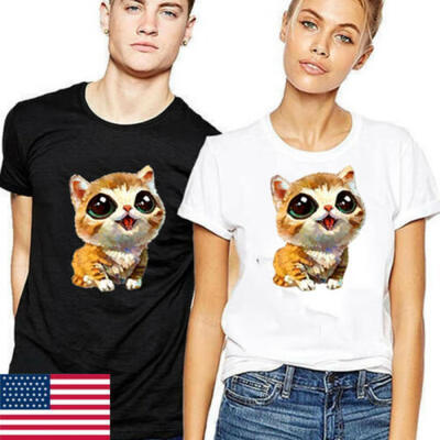 

Summer Fashion Couple T-Shirt Unisex Men Women Short Sleeve Clothes Blouse Tops