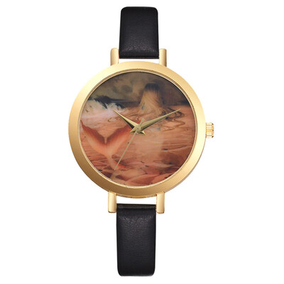 

LVPAI Brand Women Watches Luxury Leather Strip Marble Dial Dress Wristwatch Ladies Gift Quartz Clock Relogio feminino 533