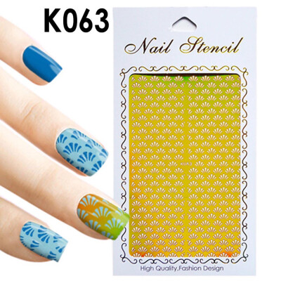 

Toponeto 1Pc Irregular Hollow Nail Art Vinyls Stencil Stickers Manicure