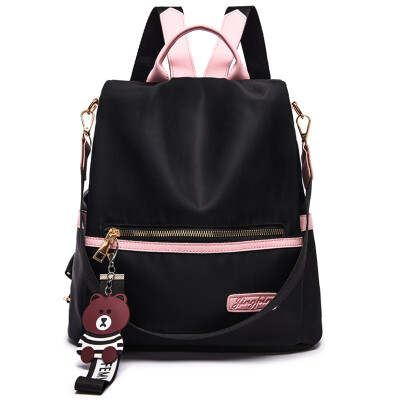 

Anti-theft backpack female canvas Oxford cloth backpack fashion travel leisure bags large capacity