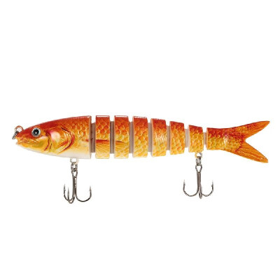 

Lixada 135cm20g Lifelike 8 Jointed Sections Fishing Lure Trout Swimbait Hard Bait Fish Hook Fishing Tackle