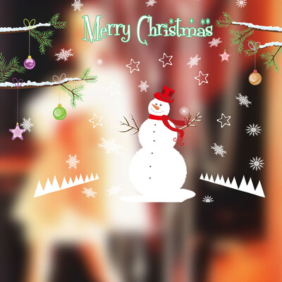 

〖Follure〗Christmas Snowman Removable Furniture Vinyl Window Wall Sticker Decoration