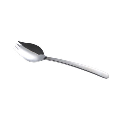 

2 in 1 Stainless Steel Spork Salad Noodles Fork Spoon Travel Picnic Tableware