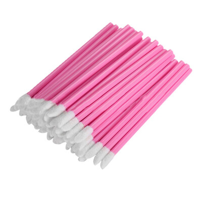 

50Pcs Disposable Lip Brush Lipstick Gloss Wands Applicator Stick Makeup Tool