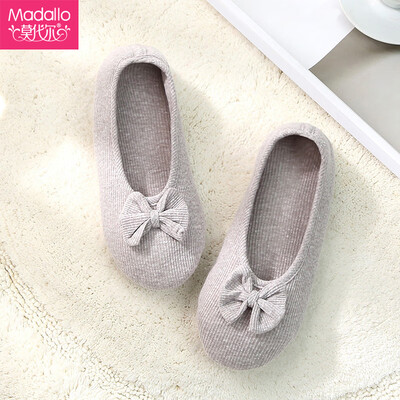 

Modal Madallo month shoes women spring&autumn maternity shoes postpartum autumn bag with non-slip soft bottom pregnant women slippers warm breathable loose pregnant women shoes autumn&winter gray  3940