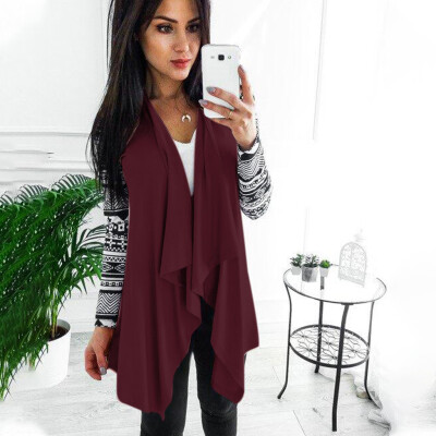 

Toponeto Autumn Winter Womens Fashion Casual Turn-down Collar Open Cardigan Jacket Coat