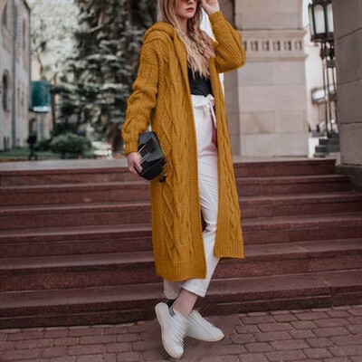 

2019 Women Open Front Pocket Cardigan Sweater Button Down Knit Sweater Coat