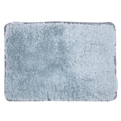 

90x60cm Silky Bedside Bedroom Rectangle Mats Modern Soft Non-slip Carpet