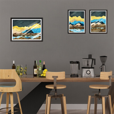 

〖Follure〗Imitates 3D False Picture Frame 3 Couplet Painting Creative Wall Stickers