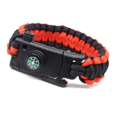 

Umbrella Bracelet Outdoor Multi-functional Hand Rope Camping Survival Emergency Bracelet Army Green Camouflage