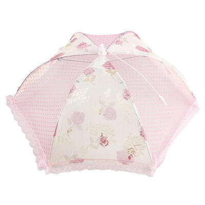 

Foldable Lace Food Cover Anti Mosquito Umbrella Table Cover Kitchen Tools