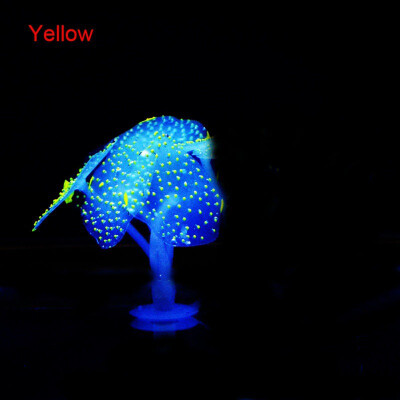 

Glowing Artificial Jellyfishes Fish Tank Silicone Simulated Aquatic Plants Fluorescent Vivid Jellyfish Aquarium Decoration