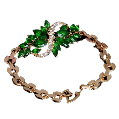 

Fashion Accessories Resin Rhinestone Bracelet Ladies Flowers -shaped Bangle
