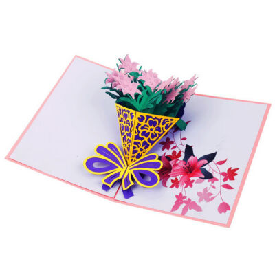 

Valentines Day Fireworks 3D Greeting Card Couple Festive Party Supplies Event Party Cards Invitations Valentines Day Card