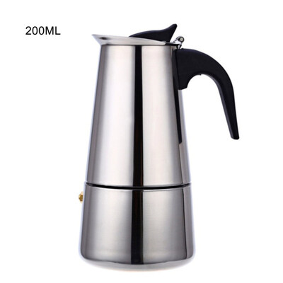 

100200300450ML Stainless Steel Moka Espresso Coffee Maker Stove Top Pot