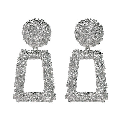 

EK815 Big Vintage Charm Earrings for Women Geometric Statement Earring 2018 Punk Metal Drop Earring Fashion Party Jewelry Gift