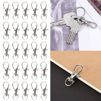 

2550pcs Swivel Lobster Clasp Clips Hook Alloy Key Ring Split Keychain Durable Diy Keyring Hook