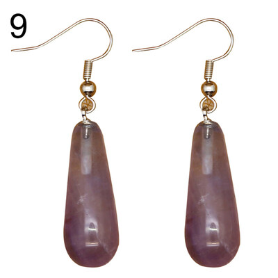 

Vintage Water Drop Shape Stone Dangle Women Hook Earrings Party Jewelry Gift