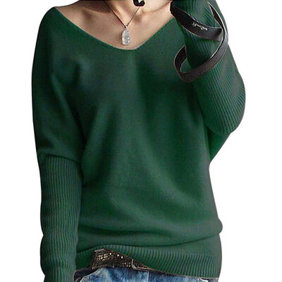 

〖Follure〗Fashion Women Winter Batwing Sleeve Solid Knitted Sweater Pullover Tops Blouse